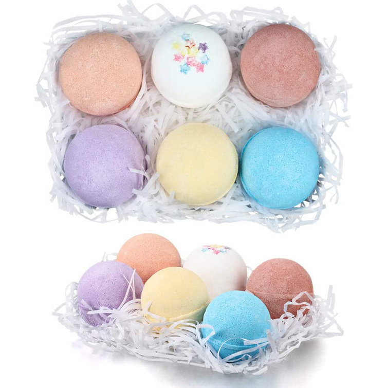 Bath Bombs for Kids - Extra Large 6pc Organic Bath Bombs with