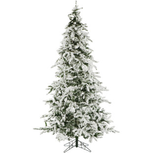 7.5' Snow Pine Artificial Christmas Tree with 550 Clear Lights