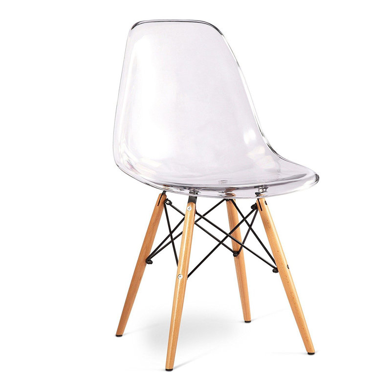 Chaise d'appoint Custer, Transparent / naturel, 4