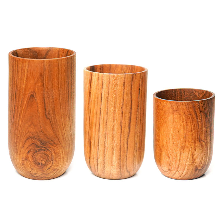 Durable Artisan-Made Wooden Cups & Mugs Drinkware - Rainforest Bowls