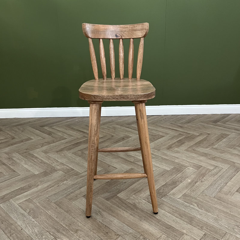 Berke Counter Stool with Solid Wood Frame