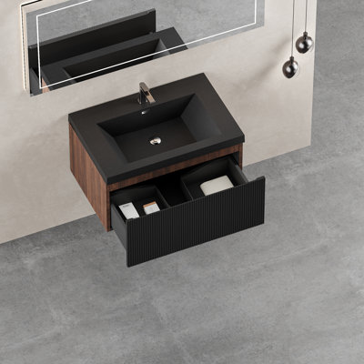 Meuble-lavabo mural simple 30 po