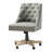 Jovita 38.5"H Farmhouse Tilting Task Chair with Solid Wood Base and Button-Tufted-671079817