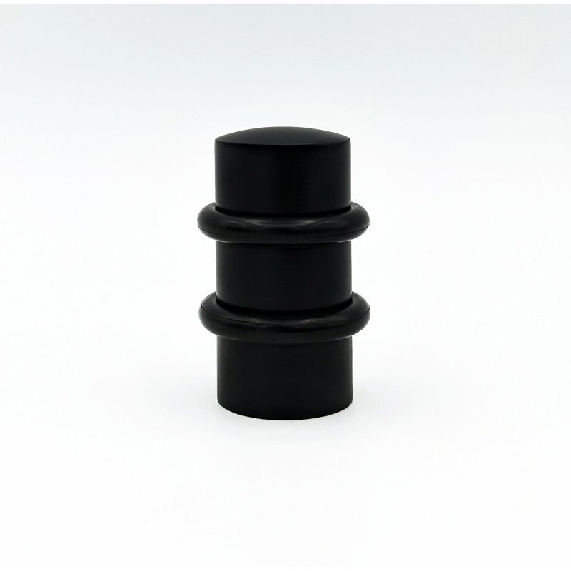 Stainless Steel Floor Mount Stop, Satin Black