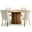 Ensemble de salle à manger 5 pièces pour 4 personnes Modern Glam-1892315706-1892315708
