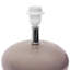 Lampe de table ronde en verre brillant Isabela, gris, H 15,25 po