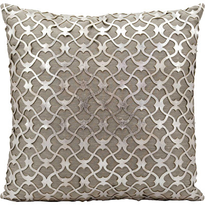  Coussin décoratif en cuir naturel