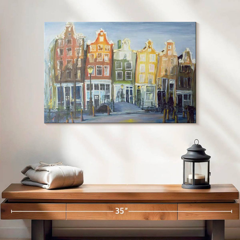 Les maisons Sireci à Amsterdam, H 16 po x l 24 po