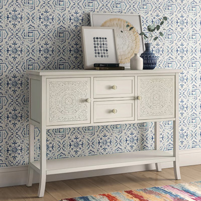 Crown Heights 47.5'' Solid Wood Top Console Table