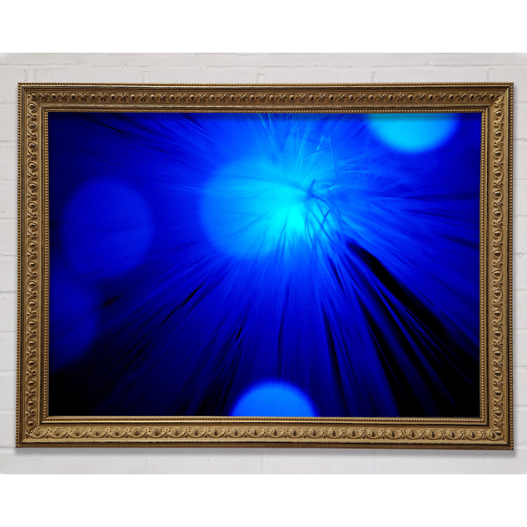 Gerahmtes Wandbild Blue Spot Lights