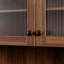 Armoire de cuisine avec étagère de rangement coulissante multifonctionnelle à plusieurs niveaux, armoire de rangement de ferme avec 4 portes, organisateurs de garde-manger pour la cuisine, la salle à manger