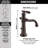 Victorian Single Hole Bathroom Faucet with Drain Assembly-3843458