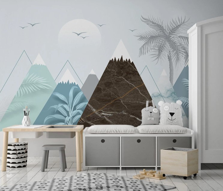 Papier peint amovible Palm Tree, L 114 po x l 204 po