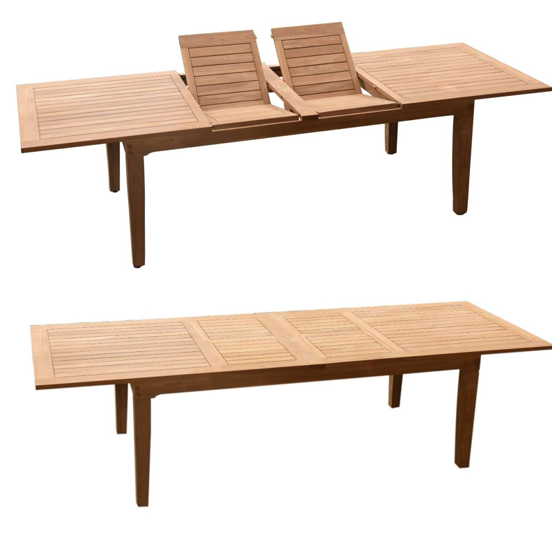 Ensemble repas 11 pièces teck luxueux Mayna, 10