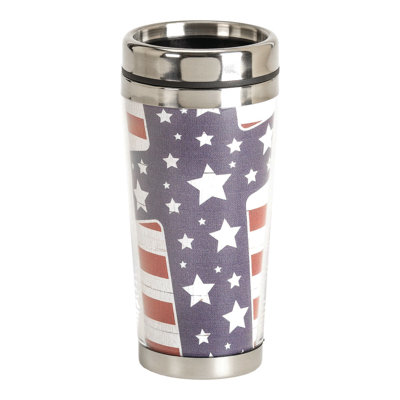 Dicksons Inc 16oz. Double Wall Insulated Stainless Steel Travel Mug