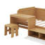Lit de jour simple avec tablettes et bureau-1262094678