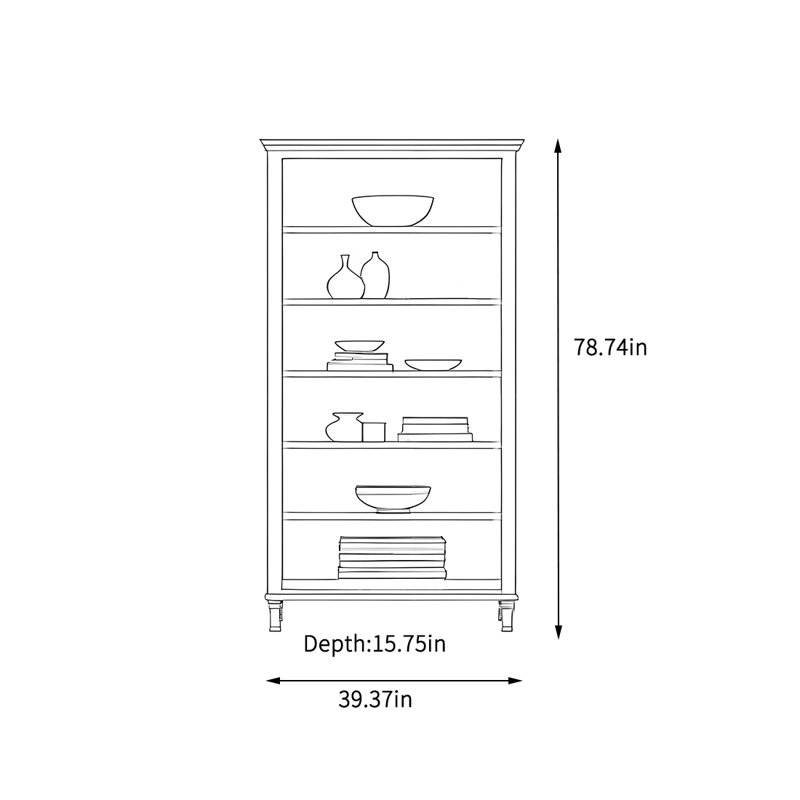 Armoire de rangement ouverte de grande capacité, Gris clair