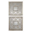 Ensemble de miroirs muraux traditionnels 2 pièces Kalman