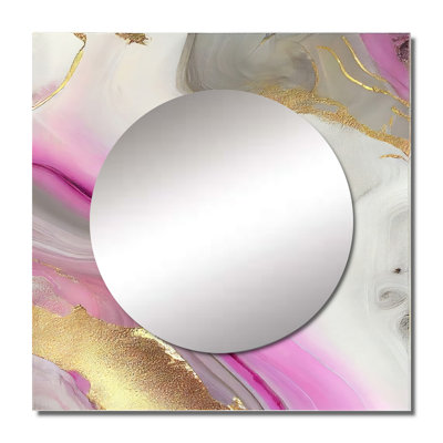 Figuero - Modern Square Living Room Wall Mirror Art