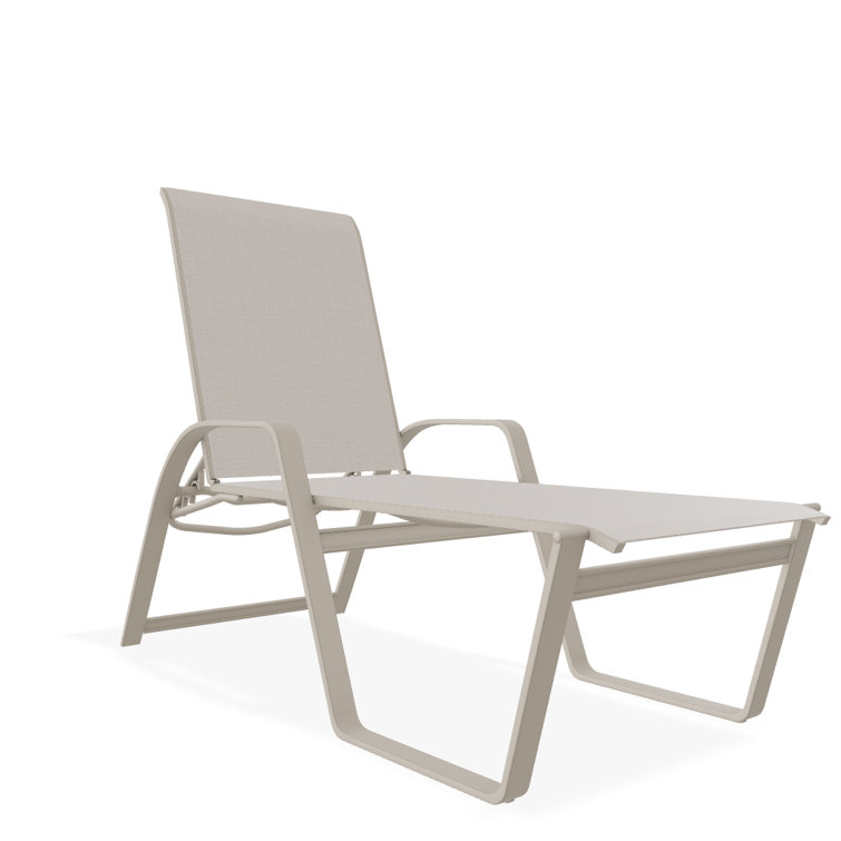 Holna Outdoor Rust-Resistant Metal Chaise Lounge
