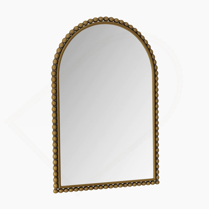 Miroir de salle de bain en fer Iron Arch, 35,43 po x 23,62 po, Brun