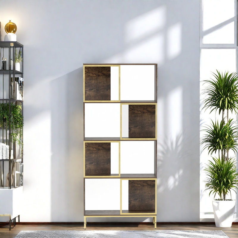 180.3cm H x 79.8cm W Metal Bookcase