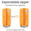 Ensembles de valises 4 pièces (14/20/24/28) Valise extensible légère et durable en PP