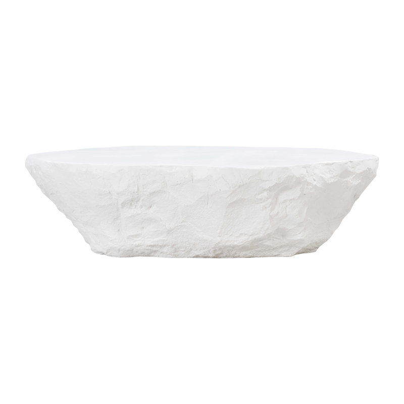  Table basse en béton, Blanc