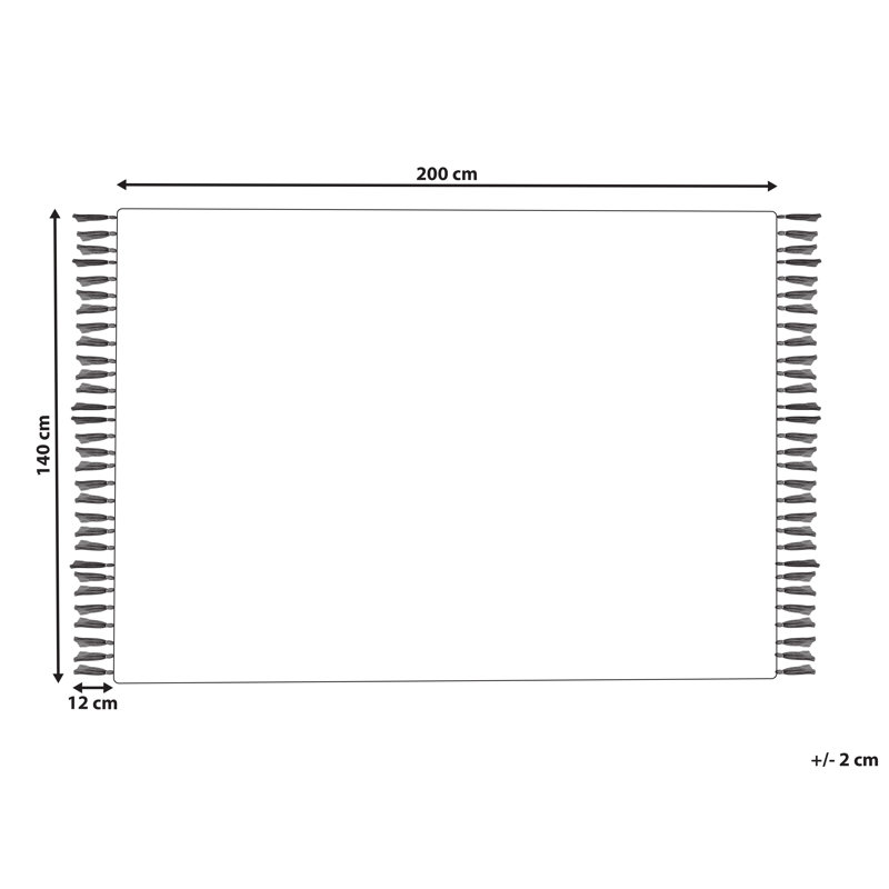 Layhill Striped Hand Woven Area Rug, Rectangle 140 x 200cm