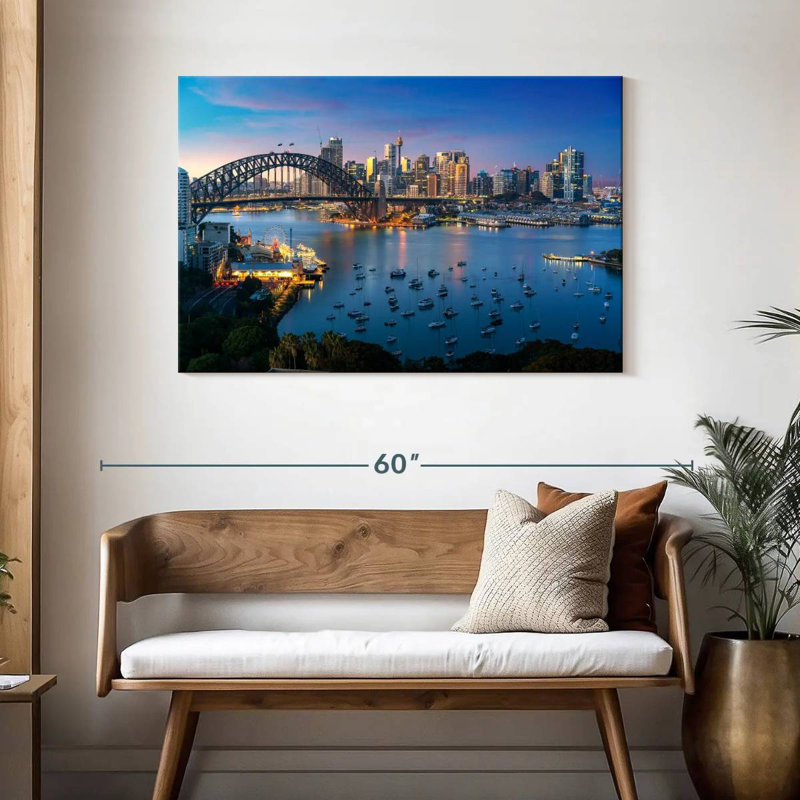 «Sirci Bustling Sydney Skyline», H 30 po x l 45 po