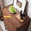 Armoire d'appoint en bois massif de couleur noyer noir