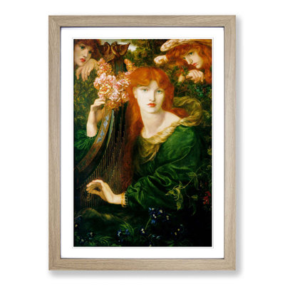 La Ghirlandata by Dante Gabriel Rossetti Framed Oil - Framed Print