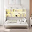 Ensemble de lit escamotable Hideaway avec canapé, tablettes de rangement intégrées et éclairage DEL-116501868
