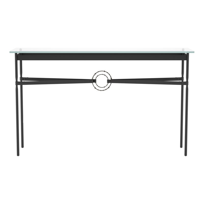 Console Equus, Argenté, Noir, Cuir noir