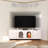White Rolling TV Cabinet On Wheel For 50" TV