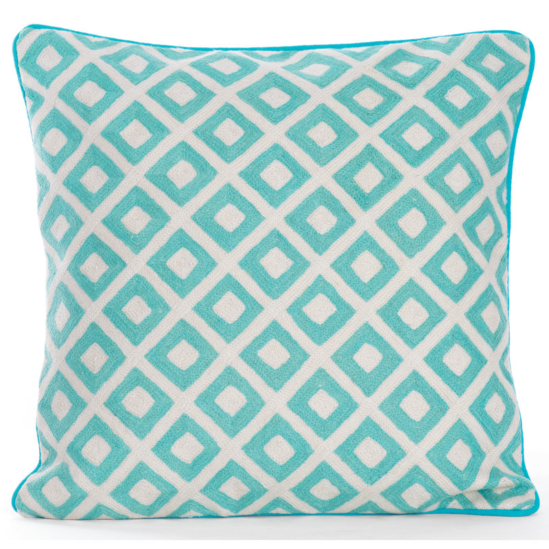 Darby Geometric Cotton Throw Pillow