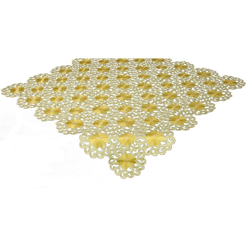 Plateau de table Sherly, L 60 po x l 60 po, Jaune