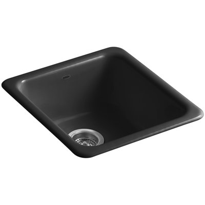 IronTones 17" L x 18-3/4" W x 8-1/4" Top-Mount/Under-Mount Single-Bowl Kitchen Sink