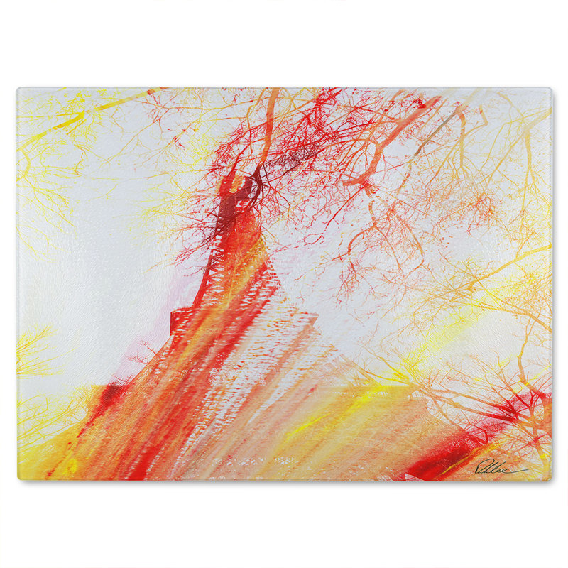 Fury Glass Chopping Board, 28cm L x 20cm W