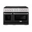 Zline 48 In. 6.7 Cu. Ft. Double Oven Gas Range In Stainless Steel With 8 Brass Burners-1582065734-1582065728