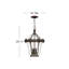 San Clemente 3 -Bulb 22" H Mains only Outdoor Hanging Lantern-1281280212