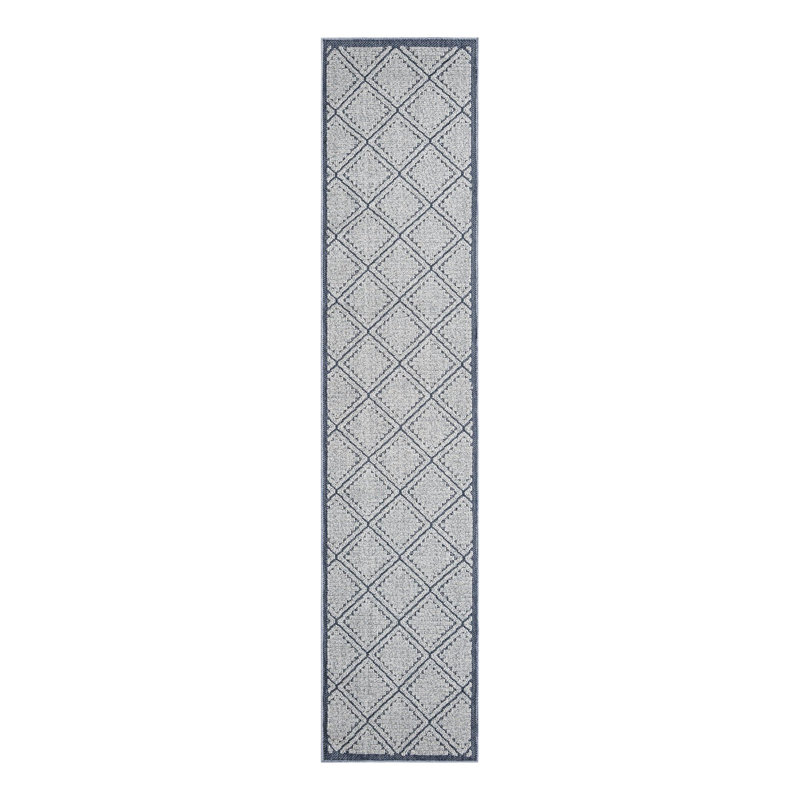 Indoor/Outdoor Trellis Area Rug, Runner 2'7" x 12'