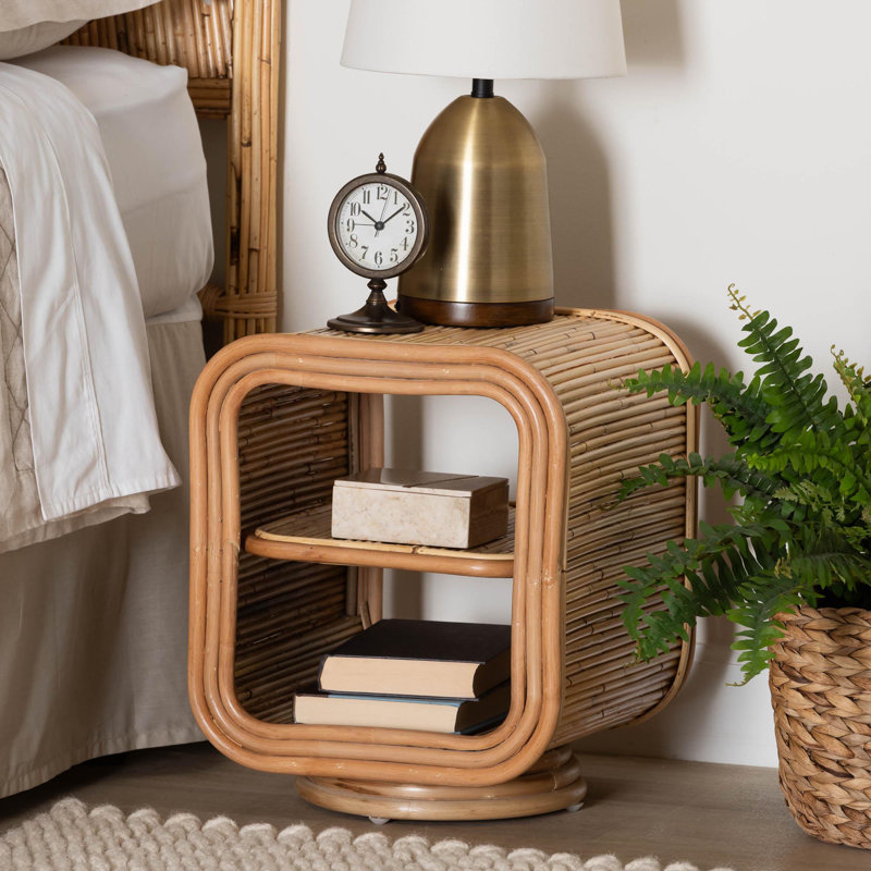 Rhannon 13.8'' W Wicker / Rattan Nightstand
