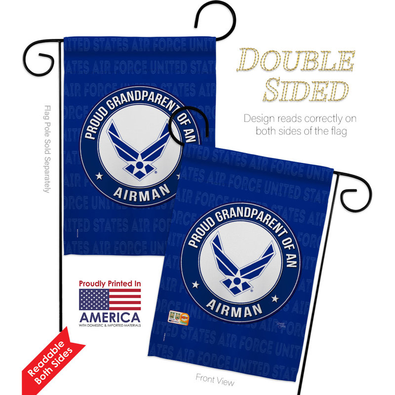 Ensemble de drapeaux en polyester 18,5 x 13 po Proud Grandparent