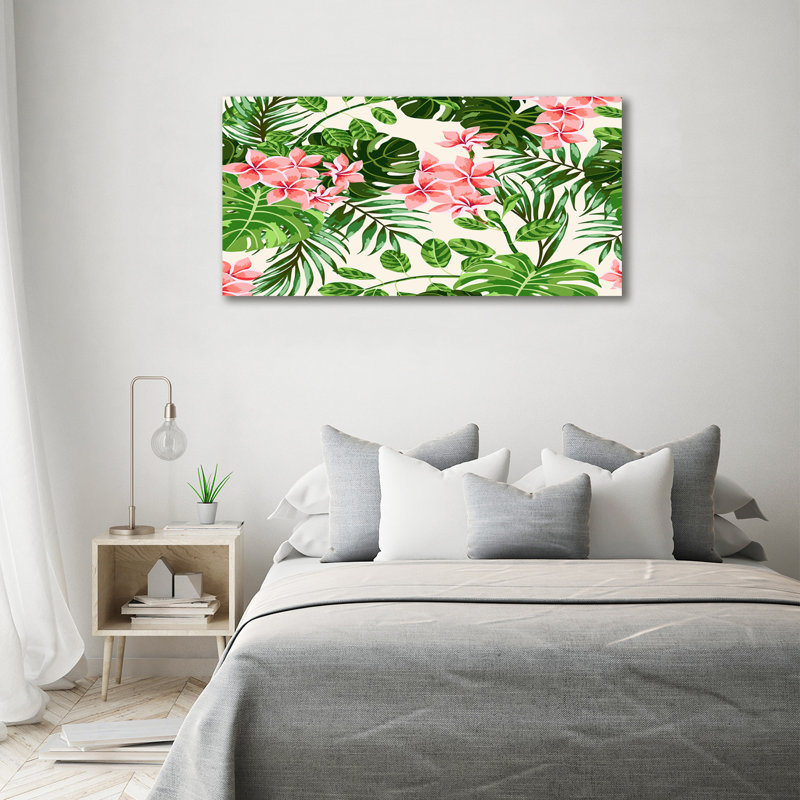 Floral Pattern - Wrapped Canvas Print, Canvas, 70cm H x 140cm W