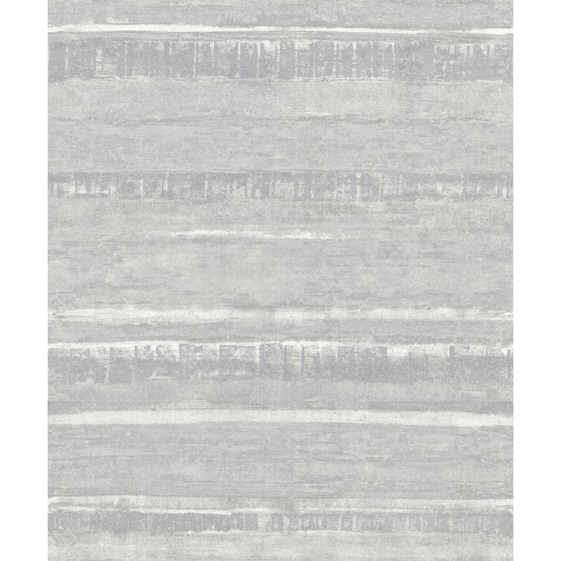33' L x 20.9" W Wallpaper Roll, Light Grey