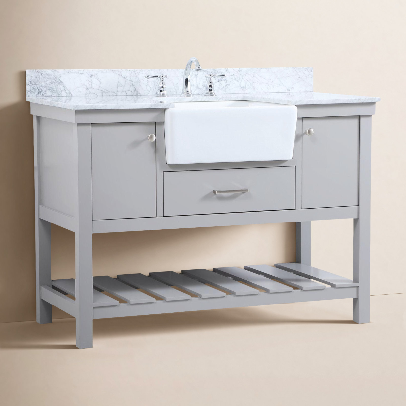 Pelaghia 48'' Single Bathroom Vanity, Gray