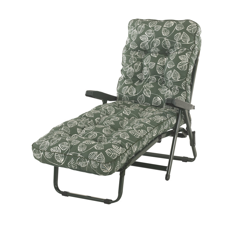Asturias 115cm Long Reclining Single Chaise with Cushions