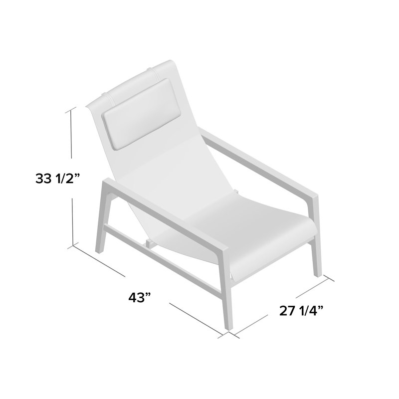 Coast Teak Patio Chair, Oyster Teak Frame/Gray Sling