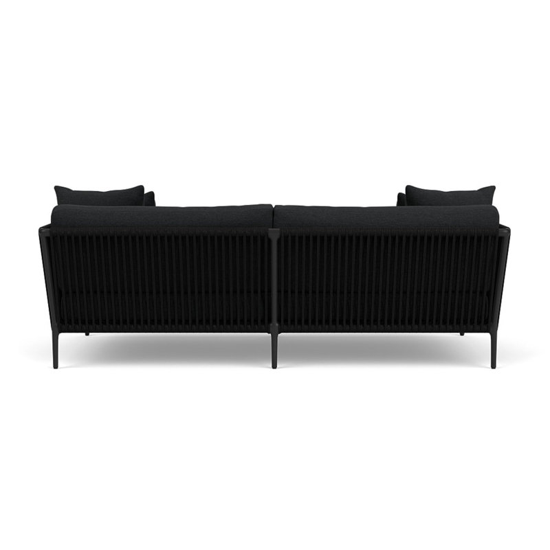 Otti Three-Seat Sectional Sofa, Noir, Black